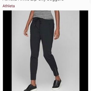 Athleta ankle zip city joggers